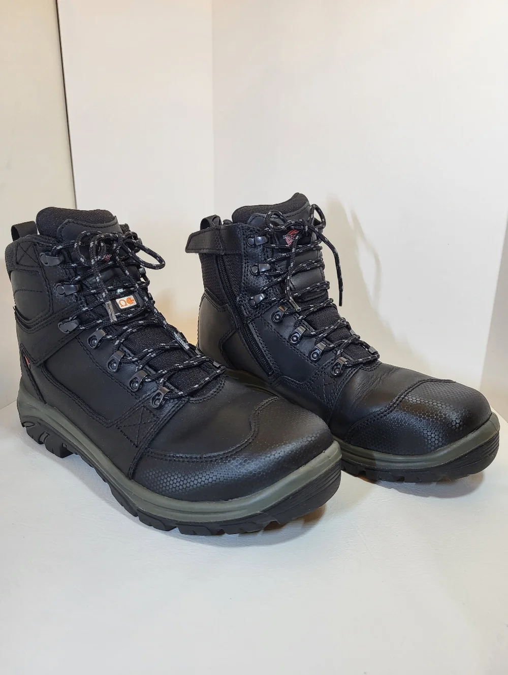 Red Wing Tradesman Work BOOTS Mens Sz 11 EE Black Leather Safety Toe Waterproof